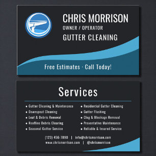 Gutter Cleaning Service  Business Card