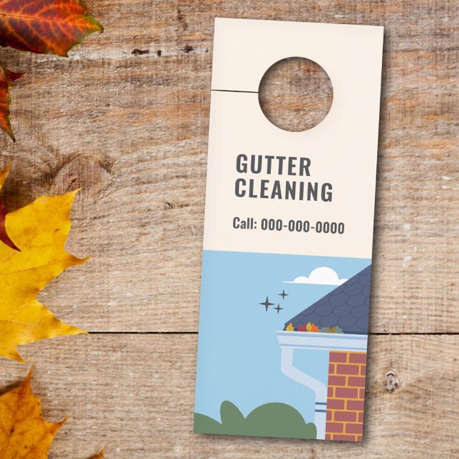 Gutter Cleaning Services Door Hanger (Gutter Cleaning Services Door Hanger)