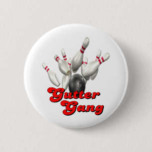 Gutter Gang Bowling 6 Cm Round Badge