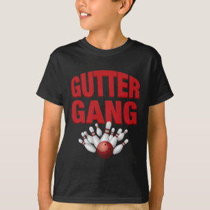 Gutter Gang Funny Bowling Team Name Matching T-Shirt