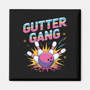Gutter Gang Shirt Funny Bowling Shirts Gutter Bowl Magnet