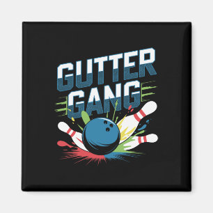 Gutter Gang Shirt Funny Bowling Shirts Gutter Bowl Magnet