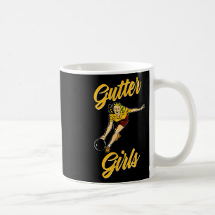 Gutter Girls Funny Retro Bowling Team Gift Coffee Mug
