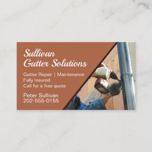 Gutter Repair Maintenance Cleaning  Business Card