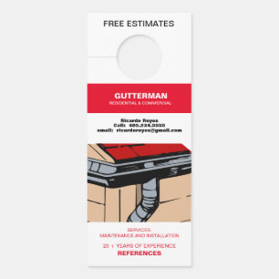 Gutter Service Free Estimate Reference Door Door Hanger