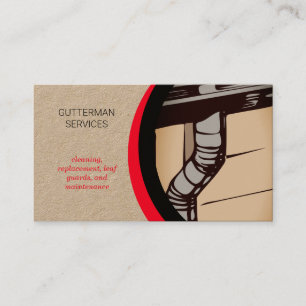 Gutter Services Installation and Maintenance  Business Card