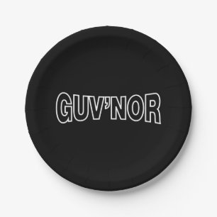 GUV'NOR PAPER PLATE