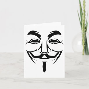 Guy Anonymous Fawkes Mask Shirt Halloween Gift Ide Card
