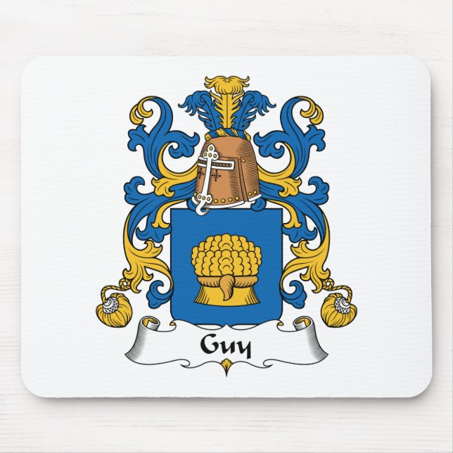 Guy Family Crest Mouse Mat (Front)