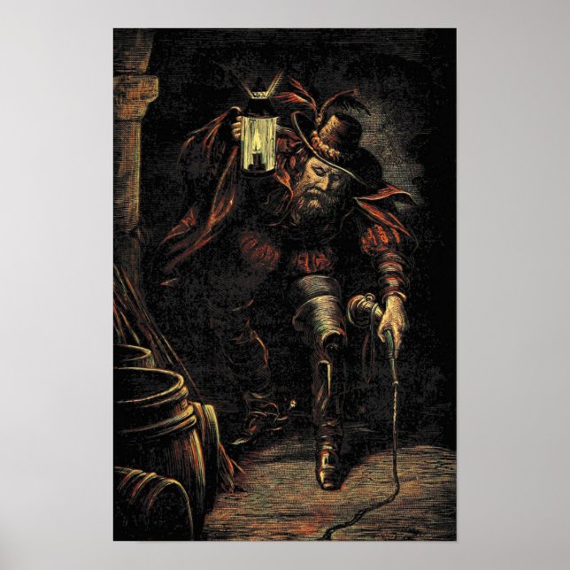 Guy Fawkes Conspirator in Gunpowder Plot Treason Poster (Front)