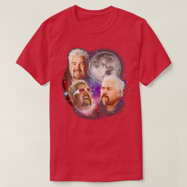 Guy Fieri 80s Aesthetic T-Shirt (Design Front)