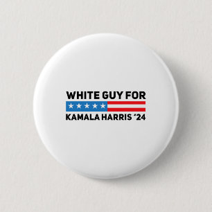 Guy For Kamala Harris 2024 President Election 6 Cm Round Badge