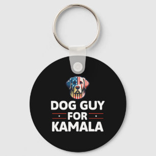 Guy For Kamala Vote Blue Key Ring
