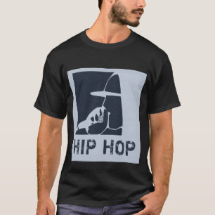 GUY IN HOODIE RAPPING ON THE MIC HIP HOP T-Shirt