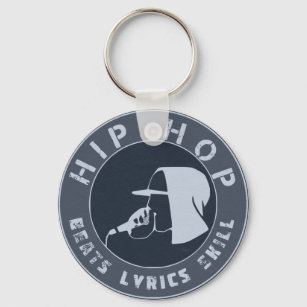 GUY IN HOODIE RAPPING ON THE MIC KEY RING