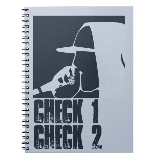 GUY IN HOODIE RAPPING ON THE MIC NOTEBOOK (Front)