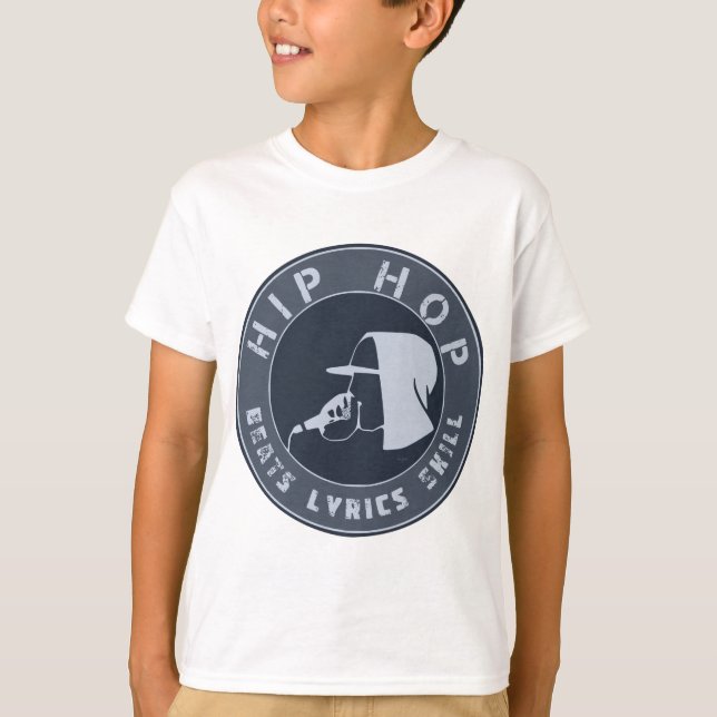 GUY IN HOODIE RAPPING ON THE MIC T-Shirt (Front)