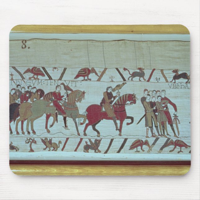 Guy of Ponthieu takes Harold, to Beaurain Mouse Mat (Front)