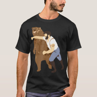 Guy Punching Bear T-Shirt