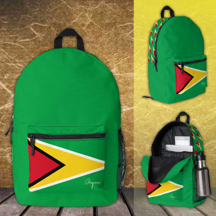 Guyana, backpack, Guyana Flag / patriotic Printed Backpack