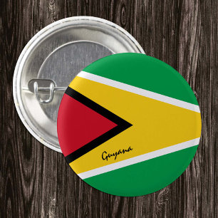 Guyana button, patriotic Guyana Flag fashion 3 Cm Round Badge