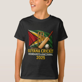 Guyana Caribbean Cricket 2025 Boundaries And Cchan T-Shirt