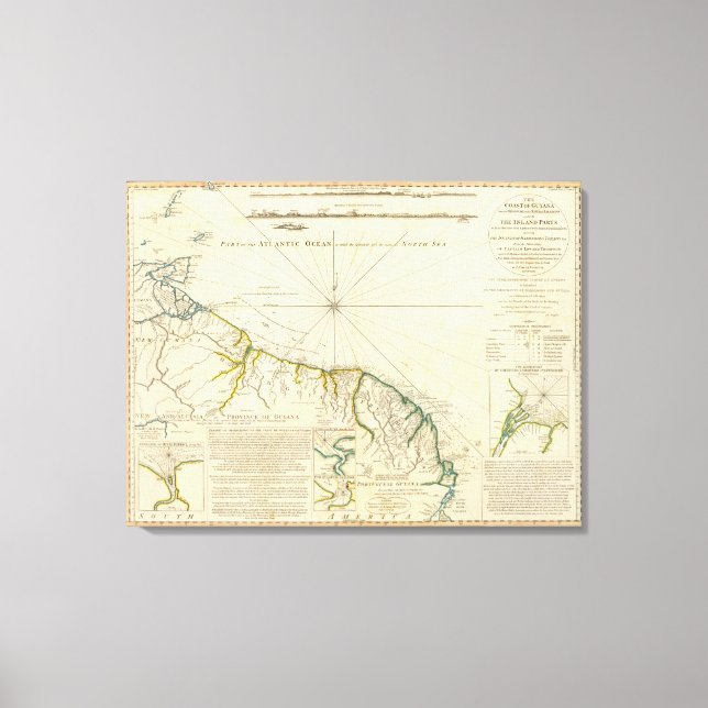 Guyana coast canvas print (Front)