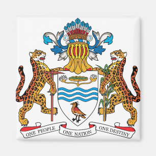 Guyana Coat of Arms detail Magnet