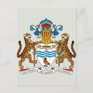 Guyana Coat of Arms detail Postcard