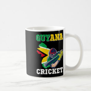 Guyana Cricket Player Flag Jersey Guyana Sports Coffee Mug
