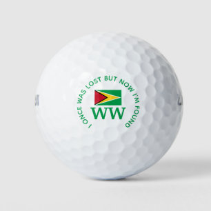 GUYANA Custom MONOGRAM Christian Lost Found Golf Balls
