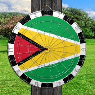 Guyana Dartboard & Guyana Flag / game board