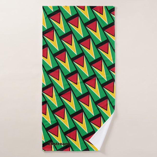 Guyana Flag 01 Bath Towel (Bath Towel)