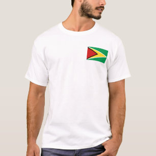 Guyana Flag and Map T-Shirt
