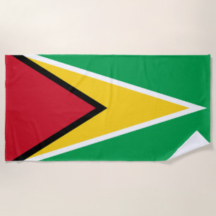 Guyana Flag Beach Towel