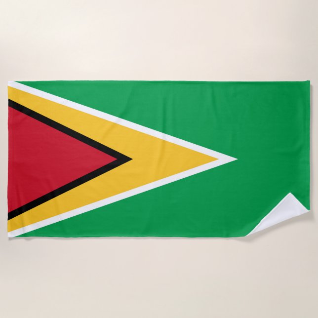 Guyana flag beach towel (Front)