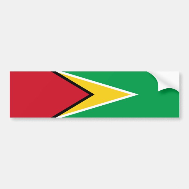 Guyana Flag Bumper Sticker (Front)