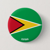 Guyana Flag Charming Patriotic Button