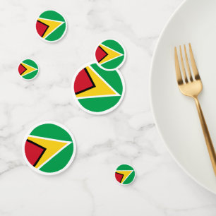 Guyana flag confetti