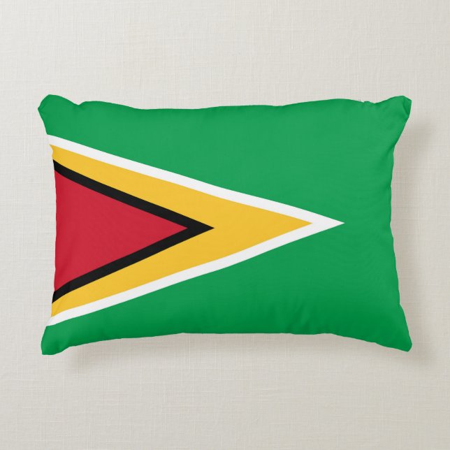 Guyana flag decorative cushion (Front)