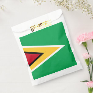 Guyana flag favour bags