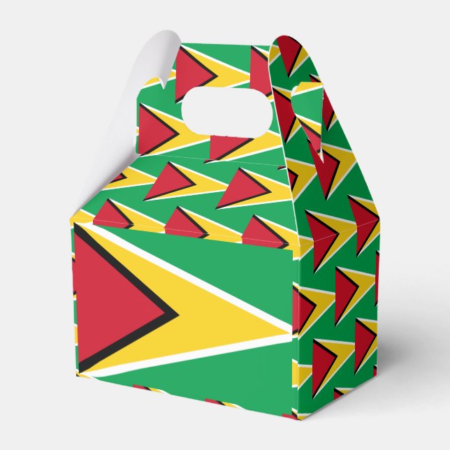 Guyana Flag Favour Box (Back Side)