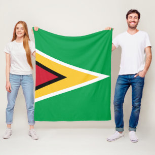 Guyana flag fleece blanket