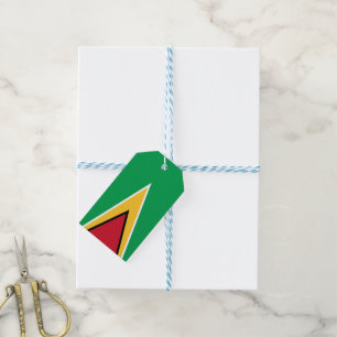 Guyana flag gift tags