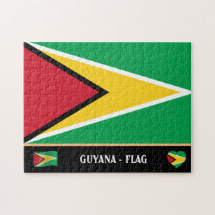 Guyana Flag & Guyana country / Guyana Jigsaw Puzzle