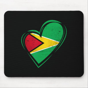 Guyana Flag Guyanese Caribbean Cruise Cricket Kaie Mouse Mat