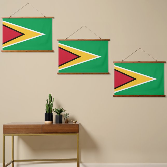 Guyana flag hanging tapestry (Asymmetrical)