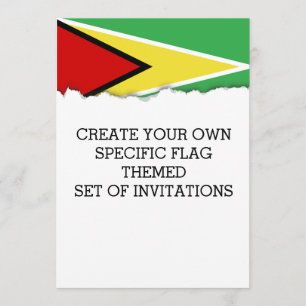 Guyana Flag Invitation