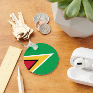 Guyana flag key ring