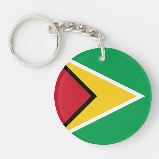 Guyana Flag Key Ring (Front)